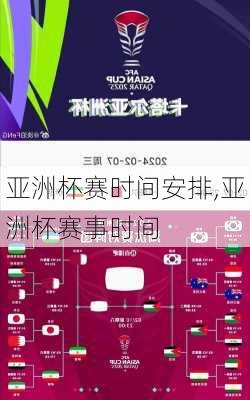 亚洲杯赛时间安排,亚洲杯赛事时间