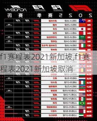 f1赛程表2021新加坡,f1赛程表2021新加坡取消