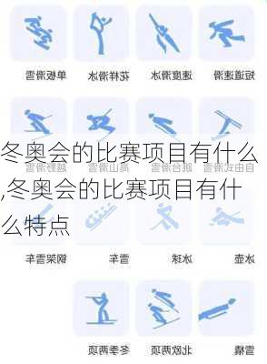 冬奥会的比赛项目有什么,冬奥会的比赛项目有什么特点