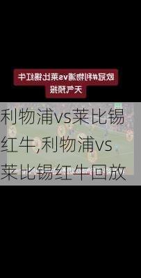利物浦vs莱比锡红牛,利物浦vs莱比锡红牛回放