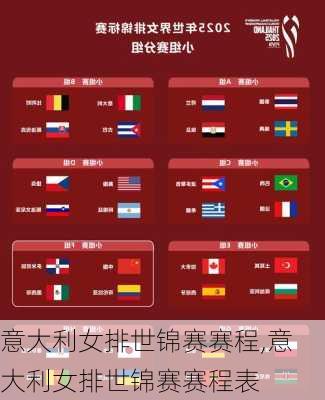 意大利女排世锦赛赛程,意大利女排世锦赛赛程表