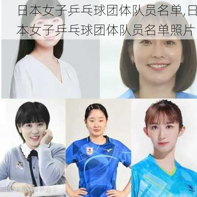 日本女子乒乓球团体队员名单,日本女子乒乓球团体队员名单照片