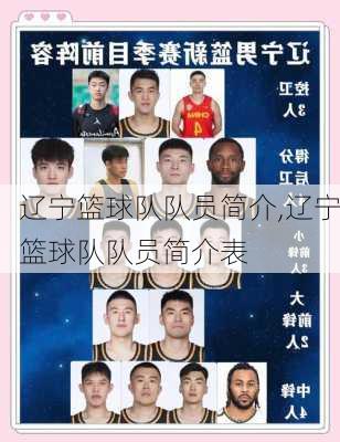 辽宁篮球队队员简介,辽宁篮球队队员简介表