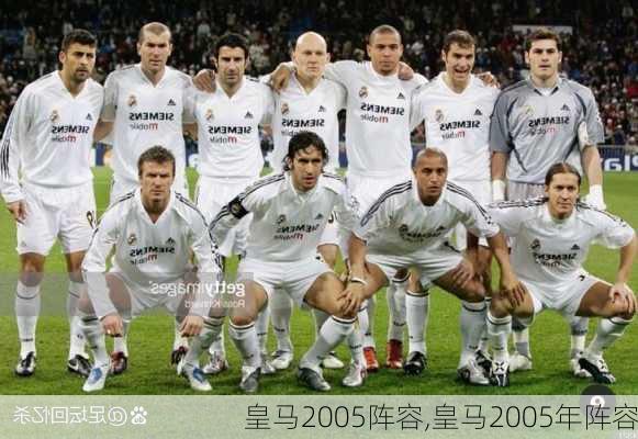 皇马2005阵容,皇马2005年阵容