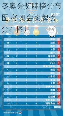 冬奥会奖牌榜分布图,冬奥会奖牌榜分布图片