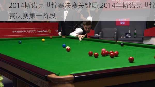 2014斯诺克世锦赛决赛关键局,2014年斯诺克世锦赛决赛第一阶段