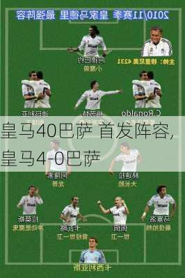 皇马40巴萨 首发阵容,皇马4-0巴萨