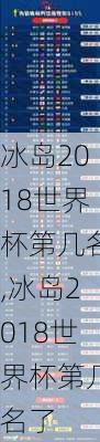 冰岛2018世界杯第几名,冰岛2018世界杯第几名了