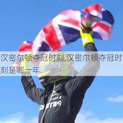 汉密尔顿夺冠时刻,汉密尔顿夺冠时刻是哪一年