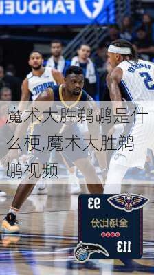 魔术大胜鹈鹕是什么梗,魔术大胜鹈鹕视频