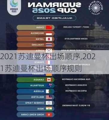 2021苏迪曼杯出场顺序,2021苏迪曼杯出场顺序规则